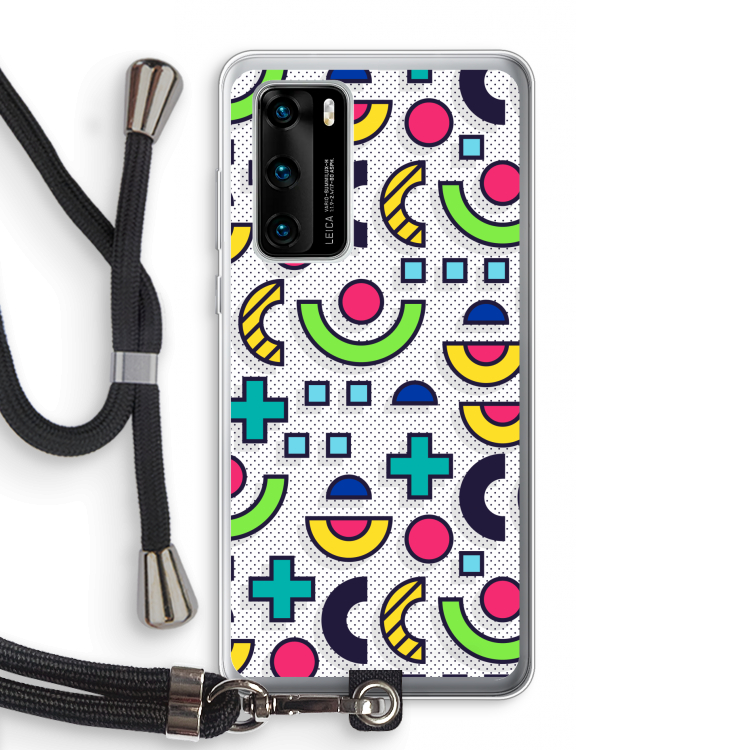 8-bit N°6: Huawei P40 Transparant Hoesje met koord