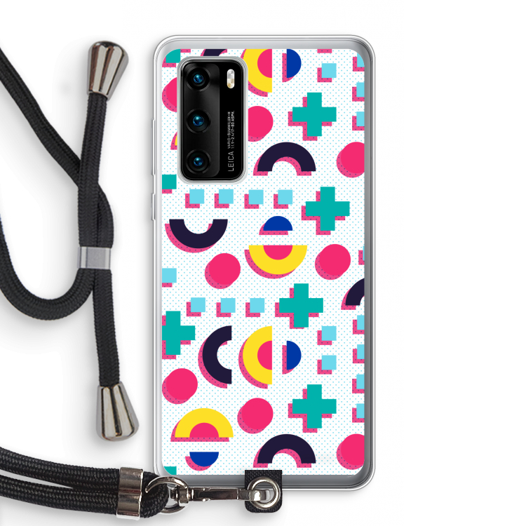 8-bit N°2: Huawei P40 Transparant Hoesje met koord