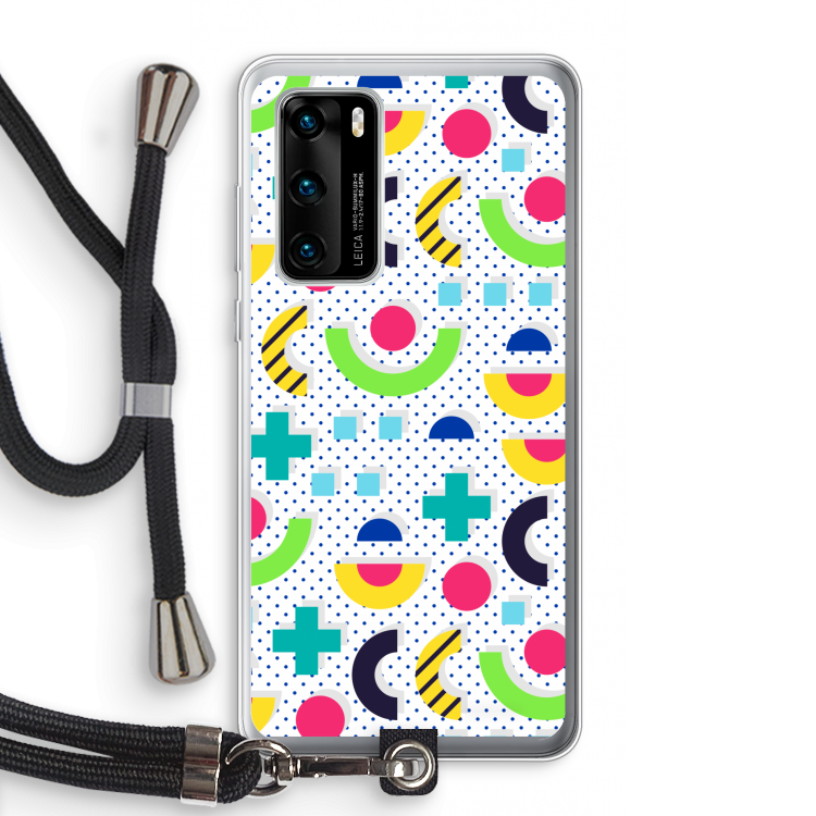 8-bit N°1: Huawei P40 Transparant Hoesje met koord