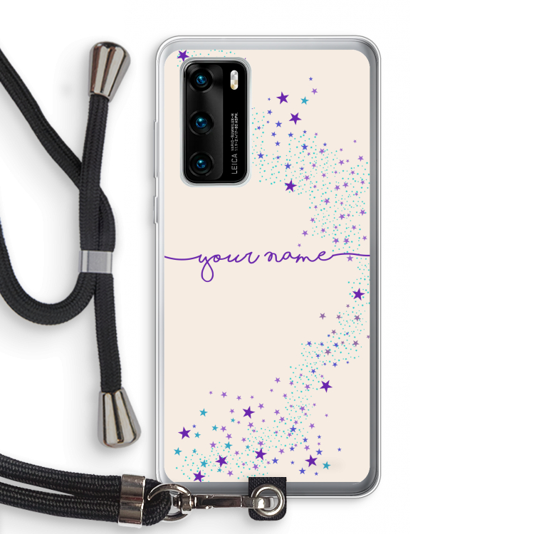 Sterren: Huawei P40 Transparant Hoesje met koord
