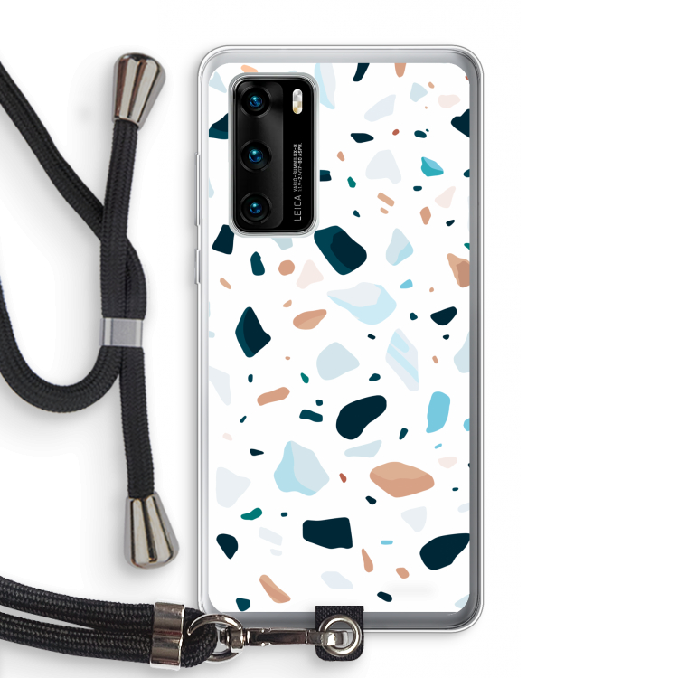 Terrazzo N°13: Huawei P40 Transparant Hoesje met koord