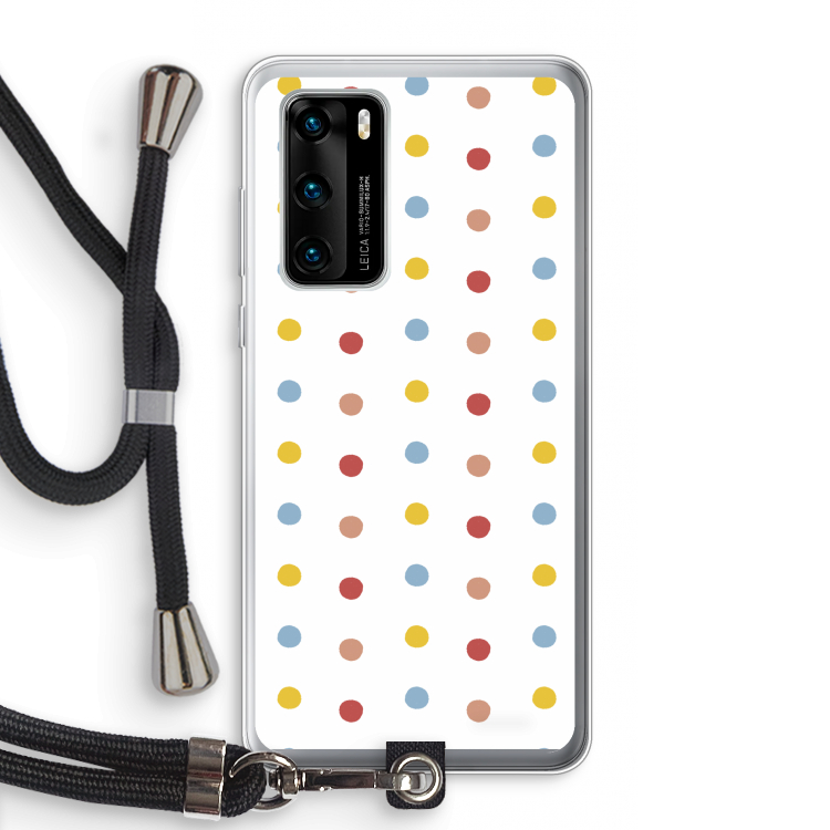 Bollen: Huawei P40 Transparant Hoesje met koord