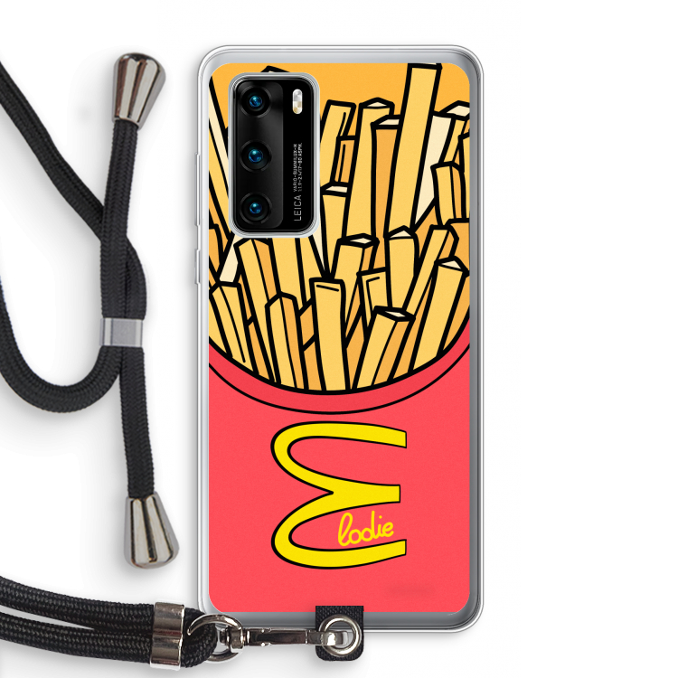 McElodie: Huawei P40 Transparant Hoesje met koord