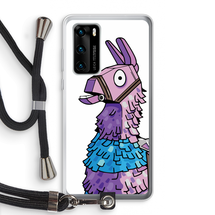 Lama: Huawei P40 Transparant Hoesje met koord