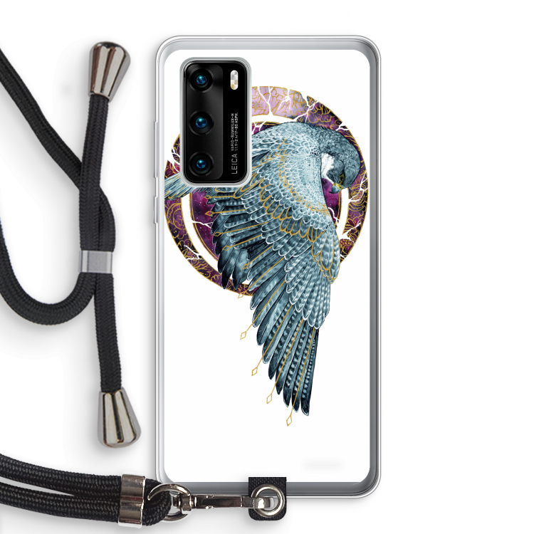 Golden Falcon: Huawei P40 Transparant Hoesje met koord