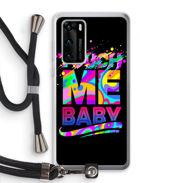 Touch Me: Huawei P40 Transparant Hoesje met koord