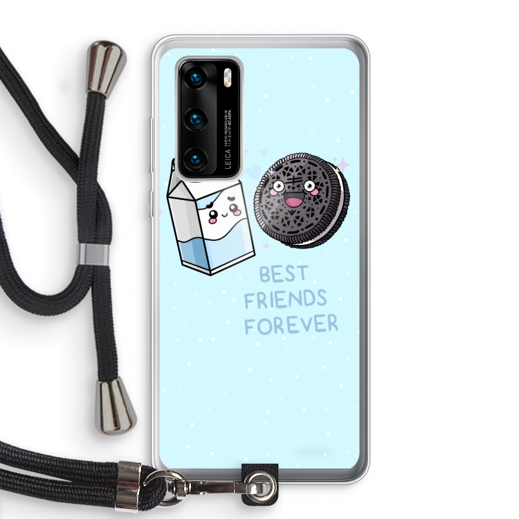 Best Friend Forever: Huawei P40 Transparant Hoesje met koord