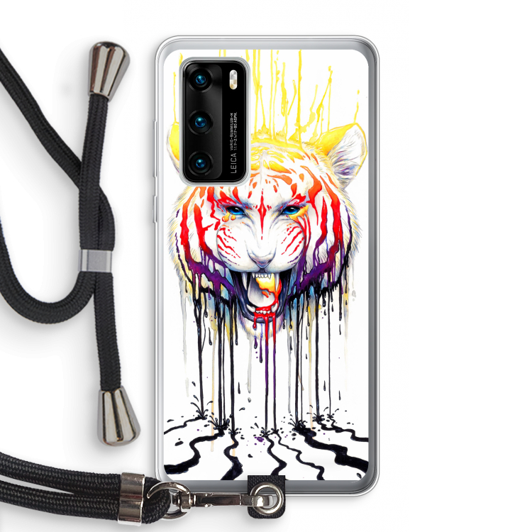 Fading: Huawei P40 Transparant Hoesje met koord