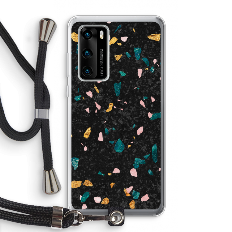 Terrazzo N°10: Huawei P40 Transparant Hoesje met koord