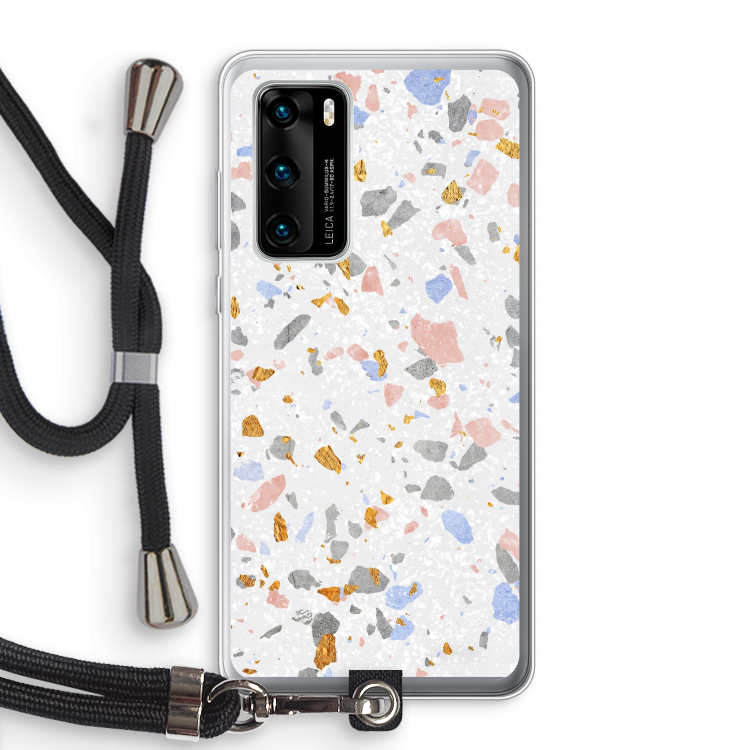 Terrazzo N°8: Huawei P40 Transparant Hoesje met koord