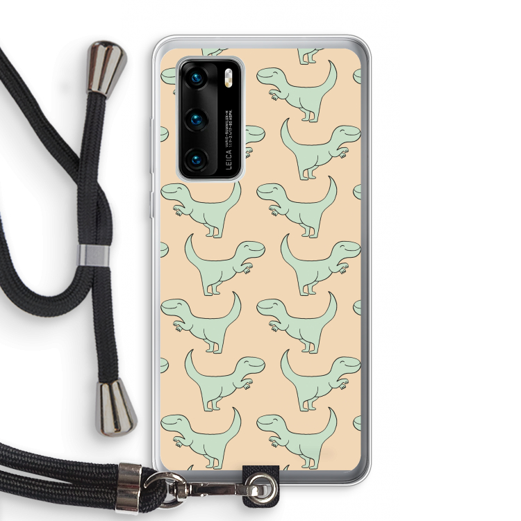 Dinos: Huawei P40 Transparant Hoesje met koord