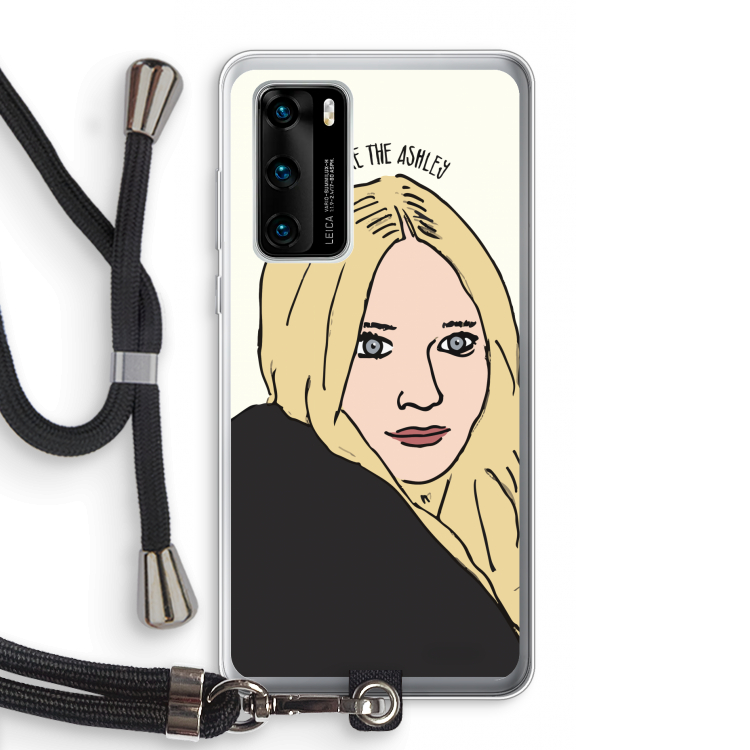 Ashley: Huawei P40 Transparant Hoesje met koord