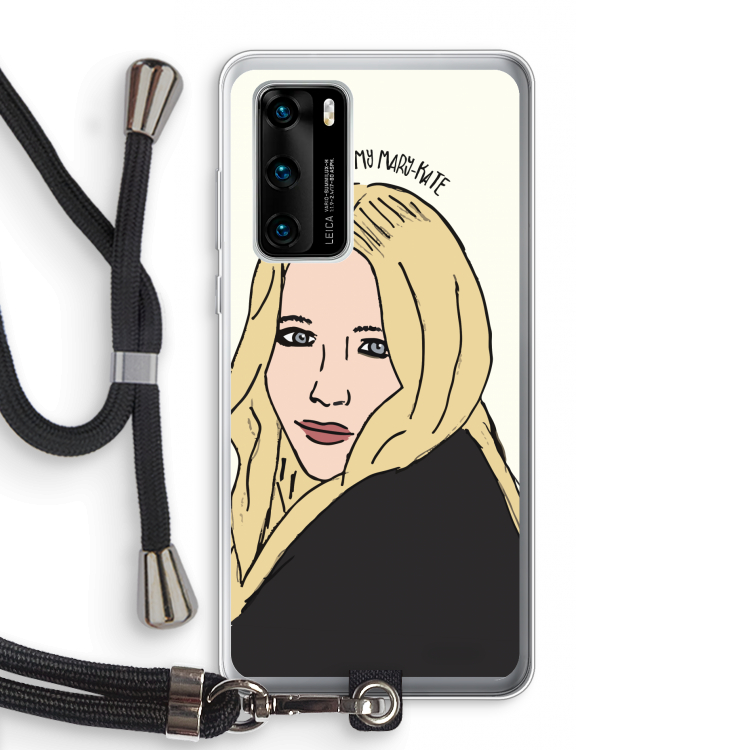 Mary Kate: Huawei P40 Transparant Hoesje met koord