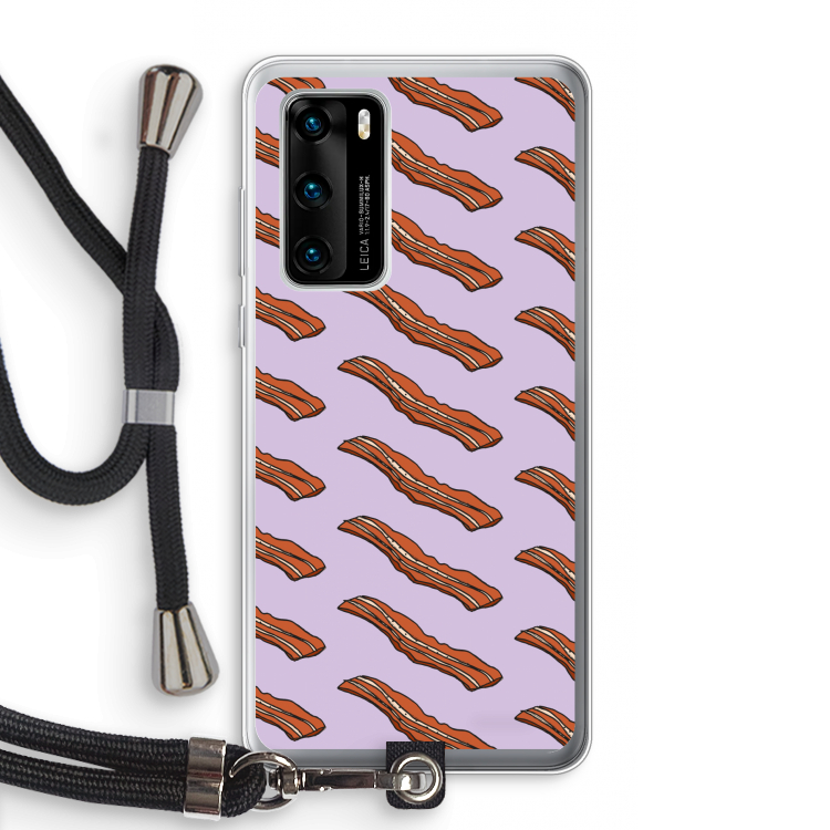 Bacon to my eggs #2: Huawei P40 Transparant Hoesje met koord