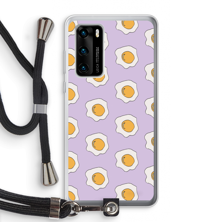 Bacon to my eggs #1: Huawei P40 Transparant Hoesje met koord