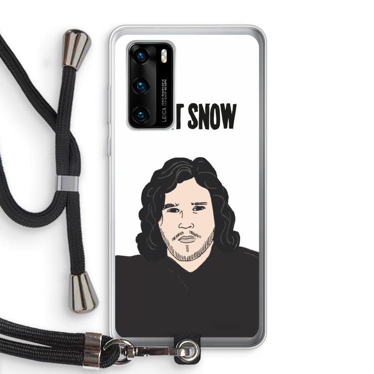 Let It Snow: Huawei P40 Transparant Hoesje met koord