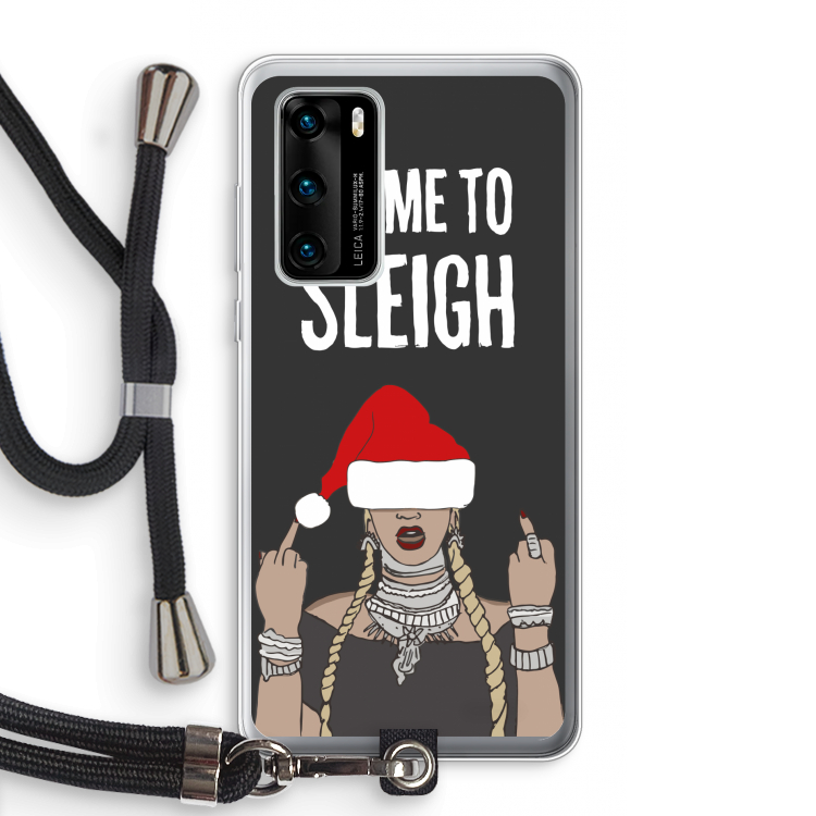 Came To Sleigh: Huawei P40 Transparant Hoesje met koord