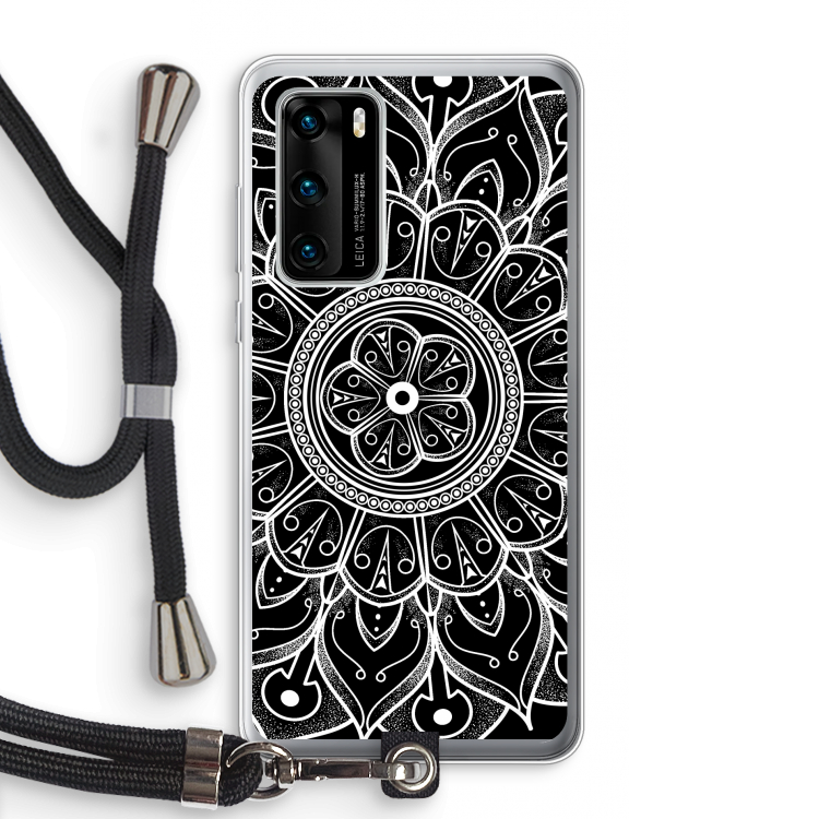 Roses Are Red: Huawei P40 Transparant Hoesje met koord