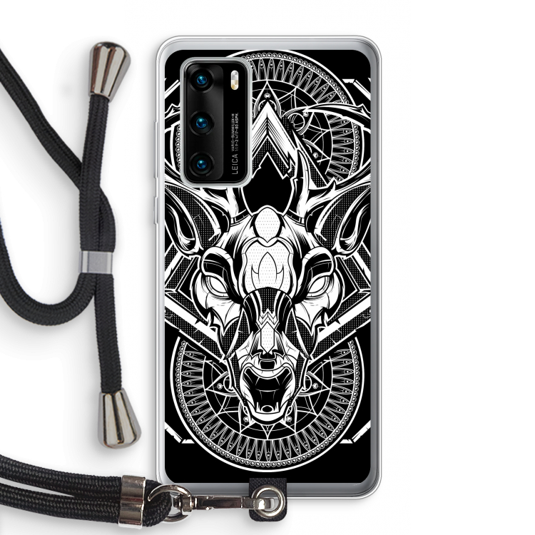 Oh Deer: Huawei P40 Transparant Hoesje met koord