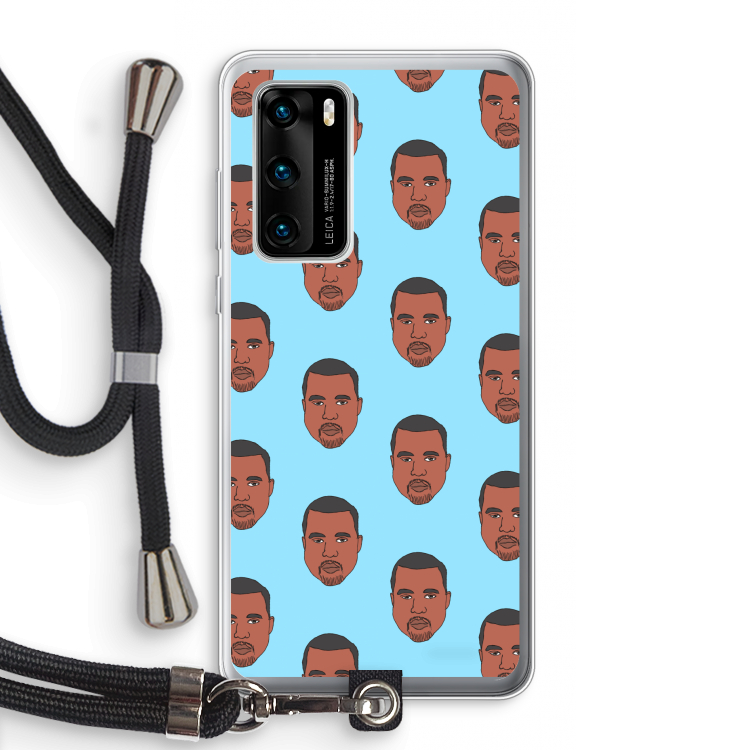 Kanye Call Me?: Huawei P40 Transparant Hoesje met koord