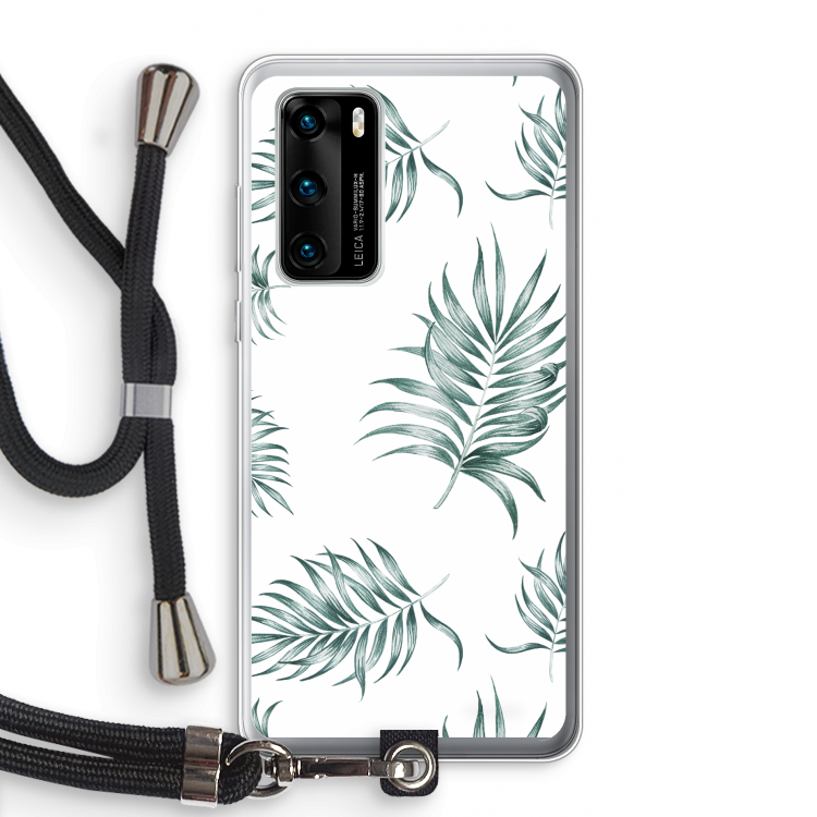 Simple leaves: Huawei P40 Transparant Hoesje met koord