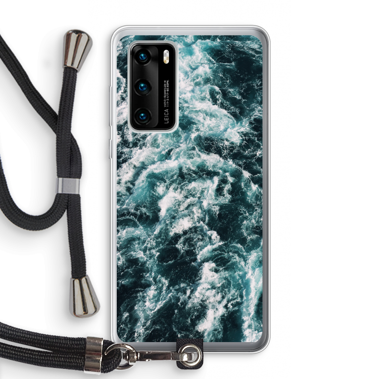Zee golf: Huawei P40 Transparant Hoesje met koord