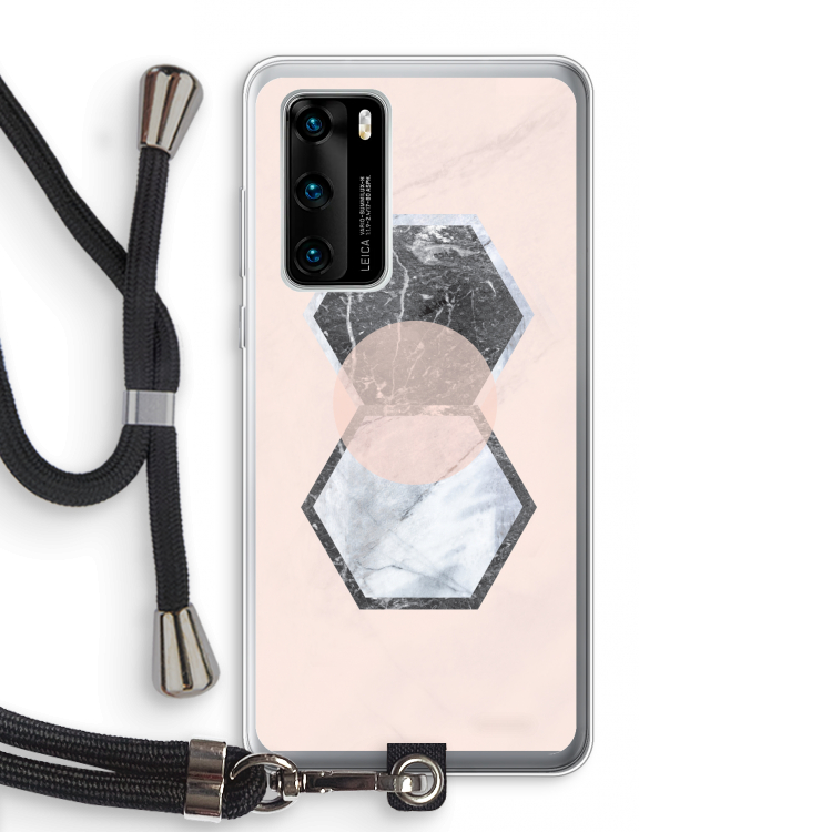 Creatieve toets: Huawei P40 Transparant Hoesje met koord
