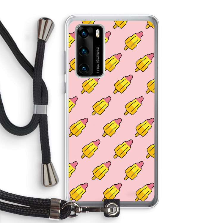Waterijsjes: Huawei P40 Transparant Hoesje met koord