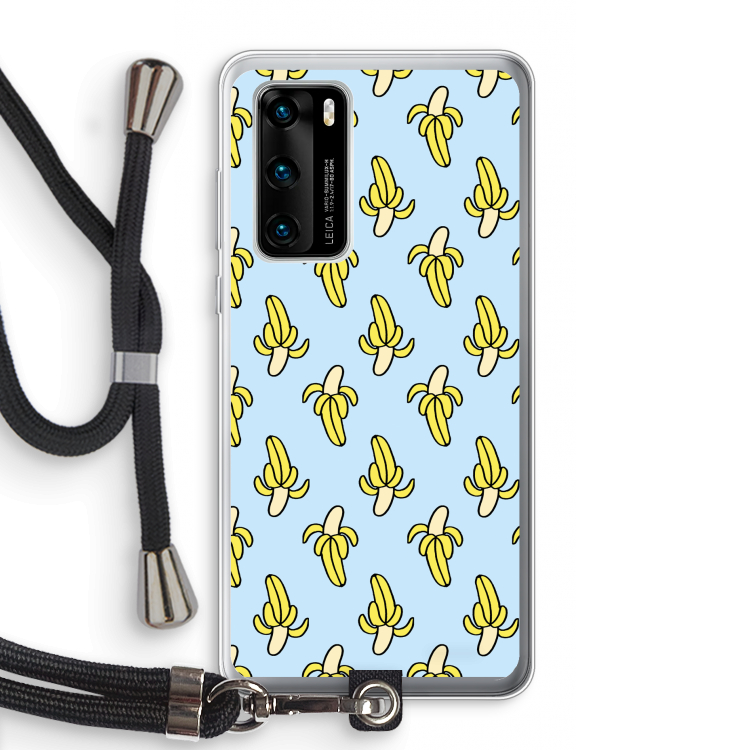 Bananas: Huawei P40 Transparant Hoesje met koord