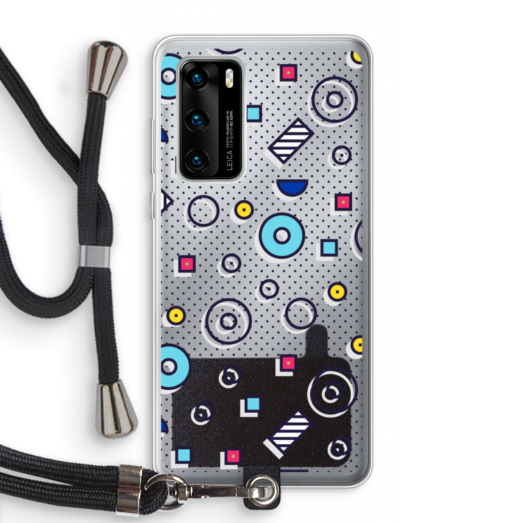 8-bit N°9: Huawei P40 Transparant Hoesje met koord