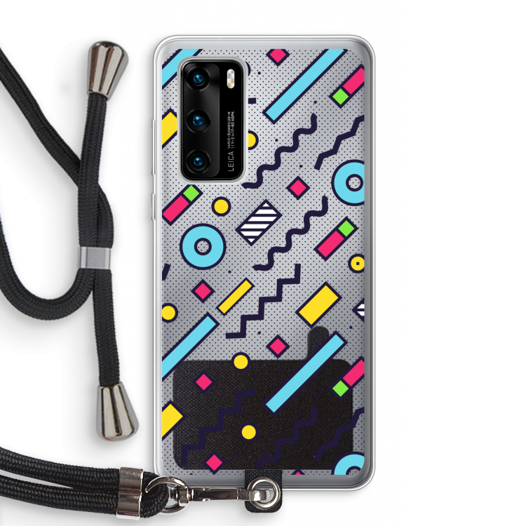 8-bit N°8: Huawei P40 Transparant Hoesje met koord