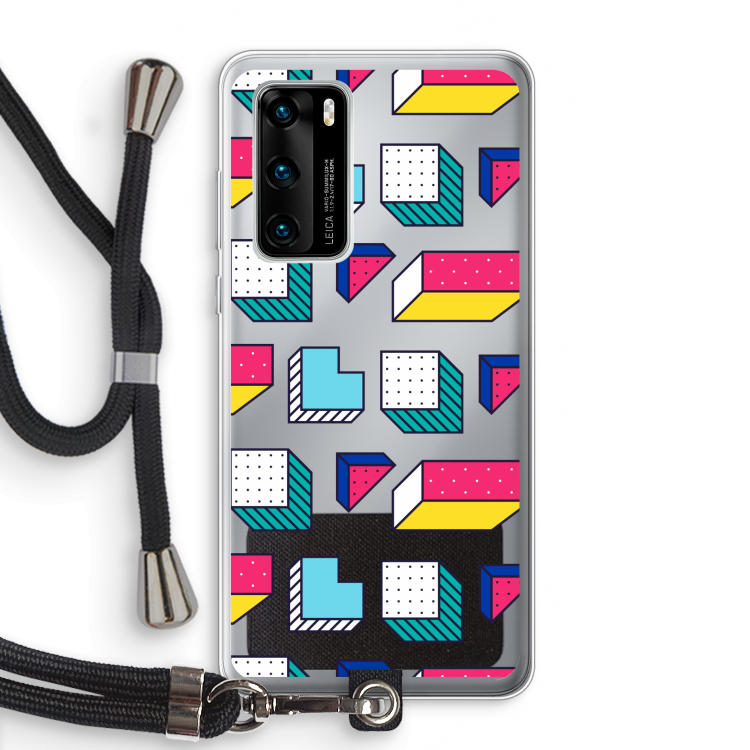 8-bit N°7: Huawei P40 Transparant Hoesje met koord