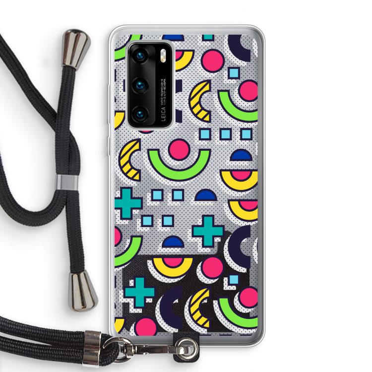 8-bit N°6: Huawei P40 Transparant Hoesje met koord