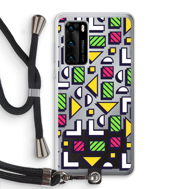 8-bit N°4: Huawei P40 Transparant Hoesje met koord