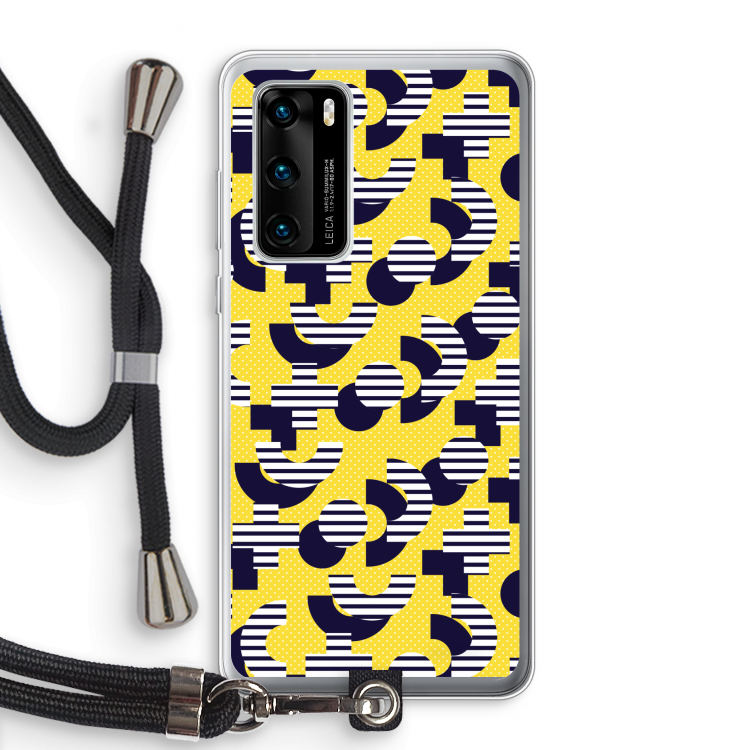 8-bit N°3: Huawei P40 Transparant Hoesje met koord