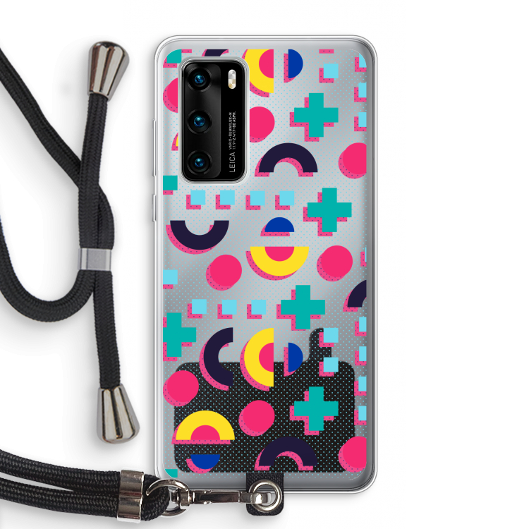 8-bit N°2: Huawei P40 Transparant Hoesje met koord