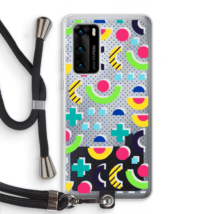 8-bit N°1: Huawei P40 Transparant Hoesje met koord