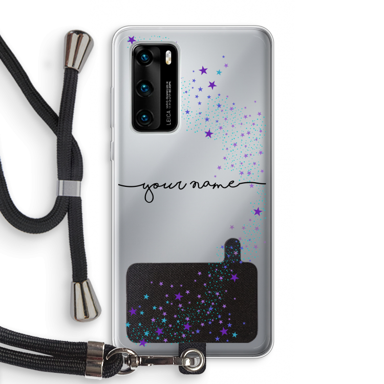 Sterren: Huawei P40 Transparant Hoesje met koord