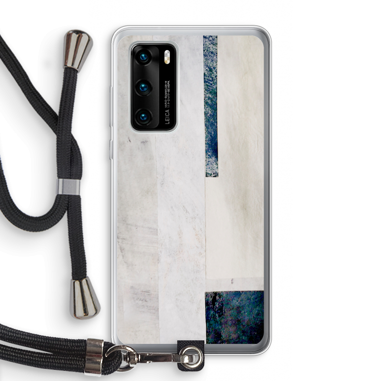 Meet you there: Huawei P40 Transparant Hoesje met koord