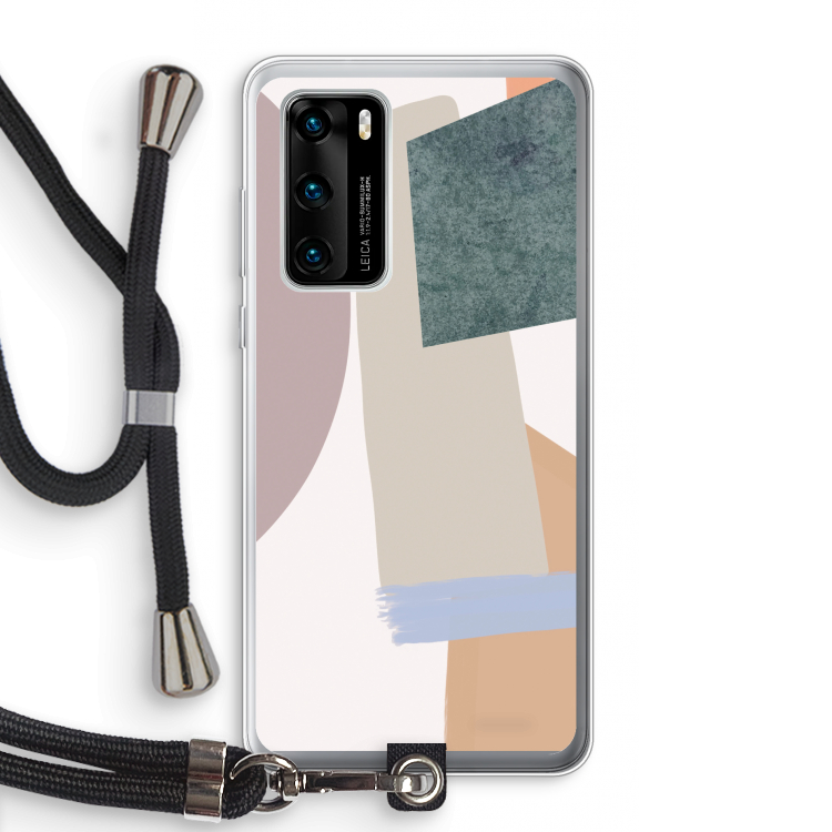 Lindo: Huawei P40 Transparant Hoesje met koord
