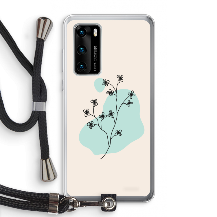Love your petals: Huawei P40 Transparant Hoesje met koord