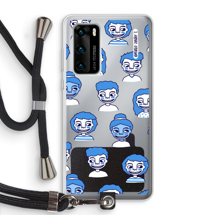 Gezichtjes: Huawei P40 Transparant Hoesje met koord