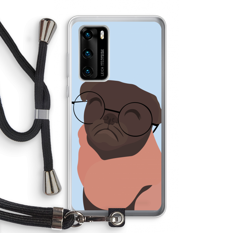 Ludo: Huawei P40 Transparant Hoesje met koord