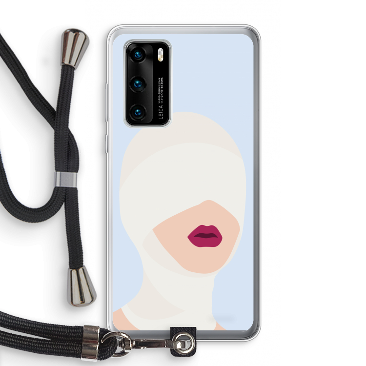 Incognito: Huawei P40 Transparant Hoesje met koord