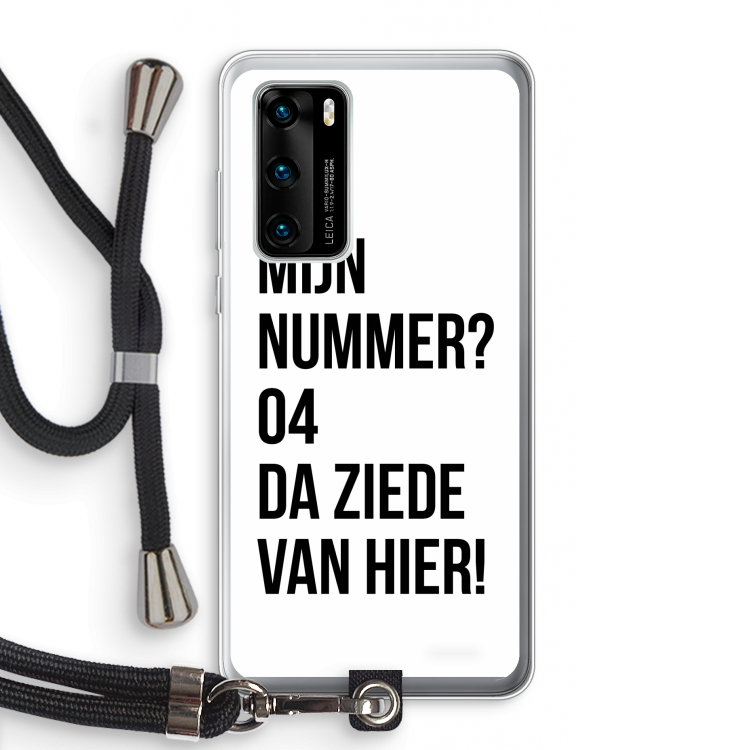Da ziede van hier: Huawei P40 Transparant Hoesje met koord