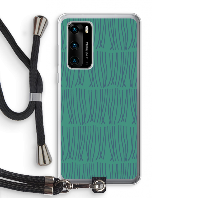 Swirls: Huawei P40 Transparant Hoesje met koord
