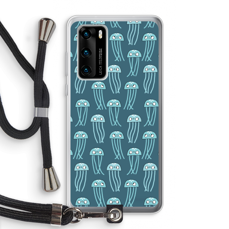 Kwallie: Huawei P40 Transparant Hoesje met koord
