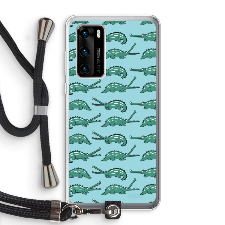 Kroko: Huawei P40 Transparant Hoesje met koord
