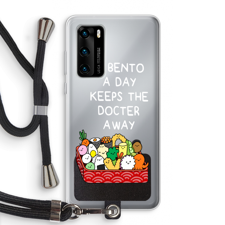 Bento a day: Huawei P40 Transparant Hoesje met koord