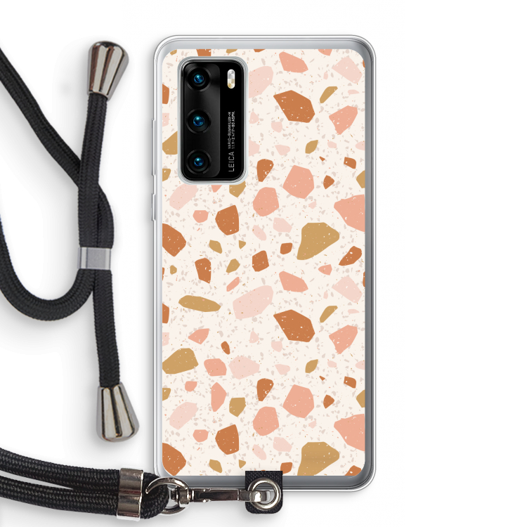 Terrazzo N°18: Huawei P40 Transparant Hoesje met koord